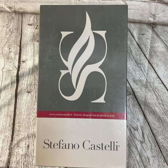 Stefano Castelli Mens Sz EU 46 US 13 Black Leather Wing Tip Slip-On Dress Shoes - Picture 7 of 8